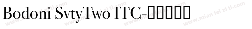 Bodoni SvtyTwo ITC字体转换